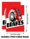 Brakes A-Frame Signs, Decals, or Panels