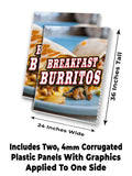 Breakfast Burritos A-Frame Signs, Decals, or Panels