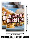 Breakfast Burritos A-Frame Signs, Decals, or Panels