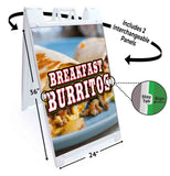 Breakfast Burritos A-Frame Signs, Decals, or Panels