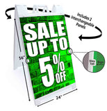 Sale 5% Off A-Frame Signs, Decals, or Panels