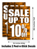 Sale 10% Off A-Frame Signs, Decals, or Panels