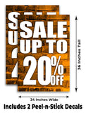 Sale 20% Off A-Frame Signs, Decals, or Panels