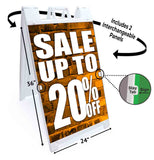Sale 20% Off A-Frame Signs, Decals, or Panels