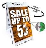 Sale 5% Off A-Frame Signs, Decals, or Panels