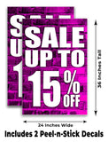 Sale Up to 15% A-Frame Signs, Decals, or Panels