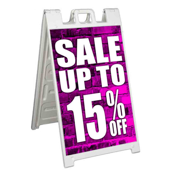 Sale Up to 15% A-Frame Signs, Decals, or Panels