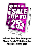 Sale Up to 25% A-Frame Signs, Decals, or Panels