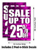 Sale Up to 25% A-Frame Signs, Decals, or Panels