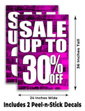 Sale Up to 30% A-Frame Signs, Decals, or Panels