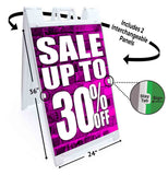 Sale Up to 30% A-Frame Signs, Decals, or Panels