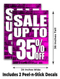 Sale Up to 35% A-Frame Signs, Decals, or Panels