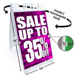 Sale Up to 35% A-Frame Signs, Decals, or Panels