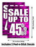Sale Up to 45% A-Frame Signs, Decals, or Panels