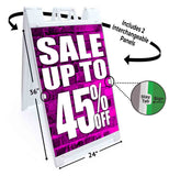 Sale Up to 45% A-Frame Signs, Decals, or Panels