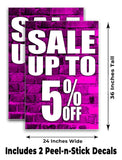Sale Up to 5% A-Frame Signs, Decals, or Panels
