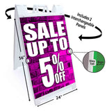 Sale Up to 5% A-Frame Signs, Decals, or Panels