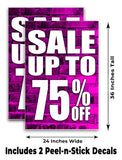 Sale Up to 75% A-Frame Signs, Decals, or Panels