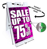 Sale Up to 75% A-Frame Signs, Decals, or Panels