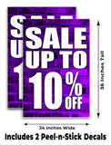 Sale Up to 10% A-Frame Signs, Decals, or Panels