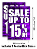 Sale Up to 15% A-Frame Signs, Decals, or Panels