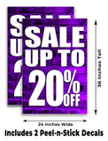 Sale Up to 20% A-Frame Signs, Decals, or Panels