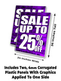Sale Up to 25% A-Frame Signs, Decals, or Panels