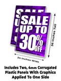 Sale Up to 30% A-Frame Signs, Decals, or Panels