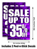 Sale Up to 35% A-Frame Signs, Decals, or Panels