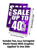 Sale Up to 40% A-Frame Signs, Decals, or Panels