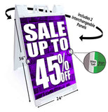 Sale Up to 45% A-Frame Signs, Decals, or Panels