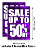 Sale Up to 50% A-Frame Signs, Decals, or Panels