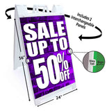 Sale Up to 50% A-Frame Signs, Decals, or Panels