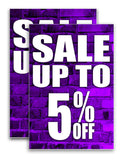 Sale Up to 5% A-Frame Signs, Decals, or Panels