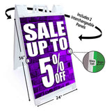 Sale Up to 5% A-Frame Signs, Decals, or Panels