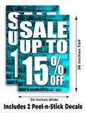 Sale Up to 15% A-Frame Signs, Decals, or Panels