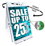 Sale Up to 25% A-Frame Signs, Decals, or Panels