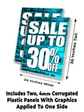 Sale Up to 30% A-Frame Signs, Decals, or Panels