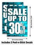 Sale Up to 30% A-Frame Signs, Decals, or Panels