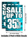 Sale Up to 35% A-Frame Signs, Decals, or Panels