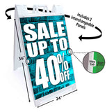 Sale Up to 40% A-Frame Signs, Decals, or Panels