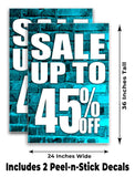 Sale Up to 45% A-Frame Signs, Decals, or Panels