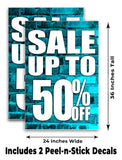 Sale Up to 50% A-Frame Signs, Decals, or Panels