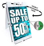 Sale Up to 50% A-Frame Signs, Decals, or Panels