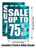 Sale Up to 75% A-Frame Signs, Decals, or Panels