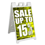Sale Up to 15% A-Frame Signs, Decals, or Panels