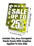 Sale Up to 25% A-Frame Signs, Decals, or Panels