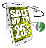 Sale Up to 25% A-Frame Signs, Decals, or Panels