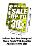 Sale Up to 30% A-Frame Signs, Decals, or Panels