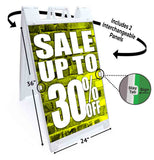 Sale Up to 30% A-Frame Signs, Decals, or Panels